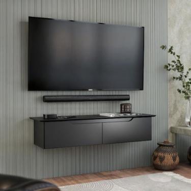 Imagem de Rack Suspenso Para Sala Quarto Home Estante Parede Bancada Prateleira 