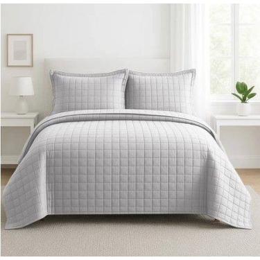 Imagem de Kit Cobre Leito ATHENAS 3 Peças Casal Dupla Face 400 FIOS Micropercal 