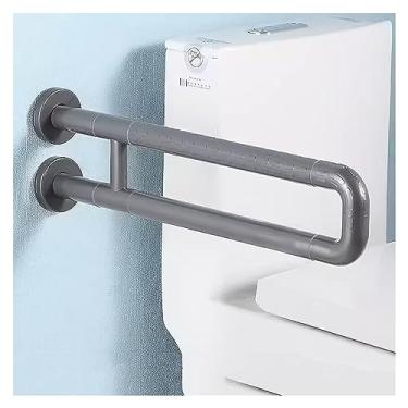 Imagem de Barras de apoio de banheiro para deficientes físicos para banheiro, barra de apoio de vaso sanitário inoxidável com anel luminoso, barras de vaso sanitário para idosos e deficientes