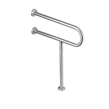 Imagem de Barras de apoio, corrimão de segurança para banheiro, barra de aço inoxidável sem barreiras, corrimão antiderrapante para idosos com deficiência