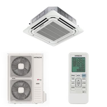 Imagem de Ar Condicionado Split Cassete Inverter  Hitachi 4 Vias 46000 BTUS Quente/Frio 220v