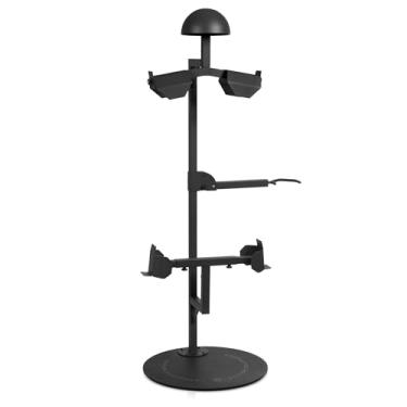 Imagem de Savior Equipment H.A.B Suporte de equipamento tático capacete colete cinto expositor, suporte de equipamento militar, suporte de placa interna casa garagem organizador independente, obsidiana preto