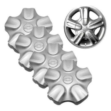 Imagem de Kit 04 Calota Central Tampa Miolo Roda Chevrolet Corsa Gls 98 - NoBran