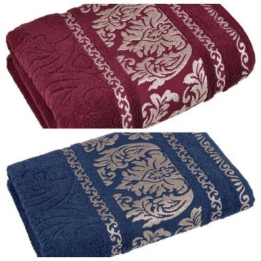 Imagem de Kit 2 Toalhas Banhão Gigante 80x160 cm Ibiza CavHome 450 gr Algodão Ja