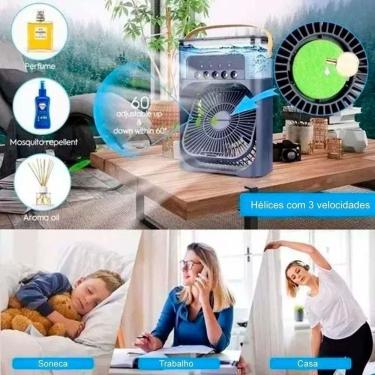 Imagem de Ventilador Portátil De Mesa Mini Ar Condicionado Umidificado