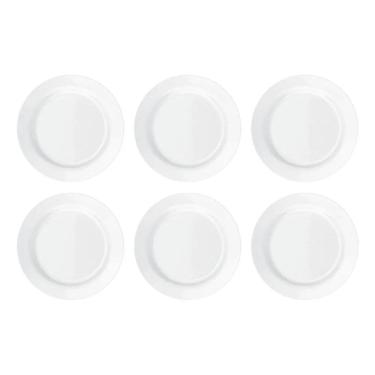 Imagem de Jogo De Pratos Rasos Duralex Vidro Nadir Opalino Kit 6 Unid