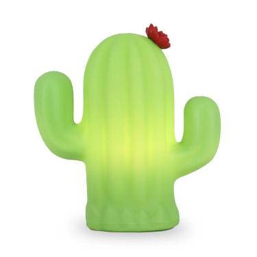 Imagem de Luminária Abajur De Led Cactus Flor Bivolt