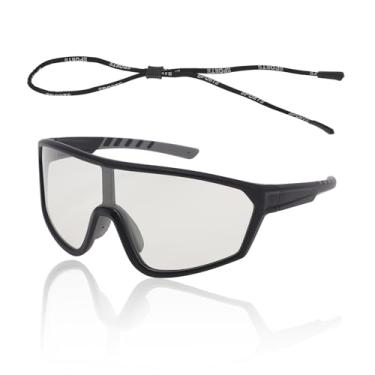 Imagem de TUCKBOLD 1 conjunto de óculos de sol para esportes ao ar livre Tri-Acetil Celulos PC para Motocross Dirt Bike ATV Lente Transparente Armação Preta Cinza