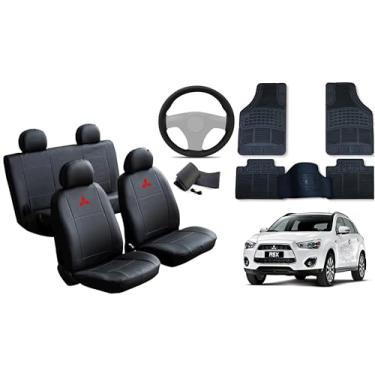 Imagem de Capa de couro + Tapete 5 peças + Capa de volante para Mitsubish asx 10-16