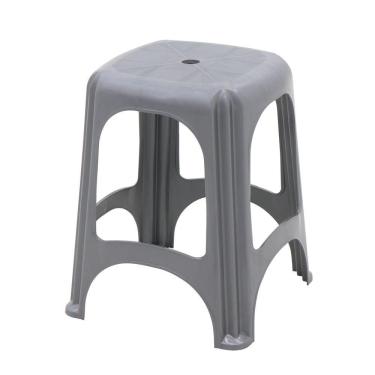 Imagem de Banqueta Tramontina Niterói Em Polipropileno Cinza