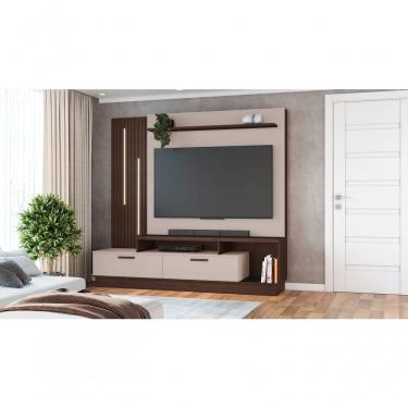 Imagem de Estante Home Theater Para Tv Até 65 Polegadas Despertar - Jcm Movelaria Café-off White