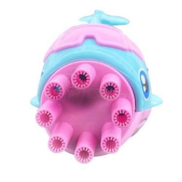 Imagem de Golfinho Bolhudo Bolhas Sabão Criança Infantil Azul E Rosa 3