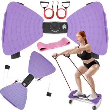 Imagem de Flexella Máquina de torção de cintura com display digital, placa de torção de exercícios abdominais para treino básico e cintura fina, sem ruído e capacidade de 120 kg, equipamento de ginástica em