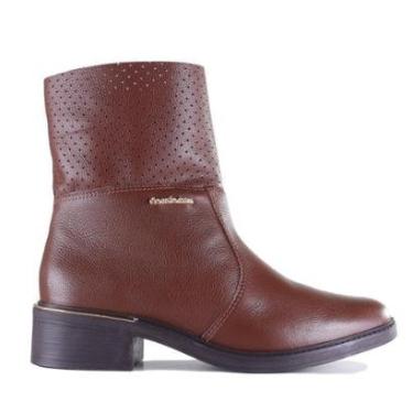 Imagem de Bota Feminina Comfortflex Cano Médio 25-69302 Marrom-Feminino