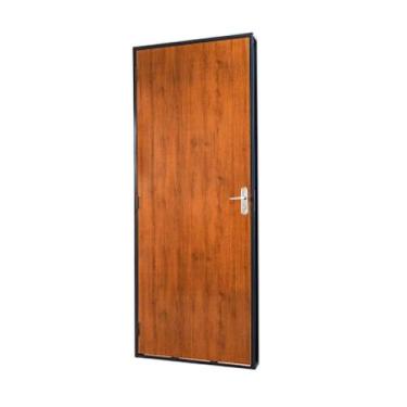 Imagem de Kit Porta Pronta Ramassol Cor Mogno Tamanho:2.10X60Lado:Direita, 2.10X