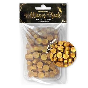 Imagem de Stamperia Recarga de cera, 7,5 x 5 x 2 cm, ouro claro