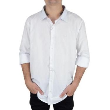 Imagem de Camisa Social Masculina Ogochi ML Plus Size Branca - 001520-Masculino