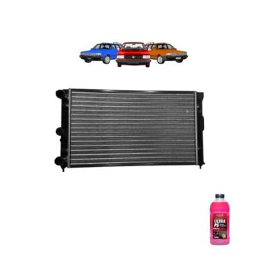 Imagem de Kit Radiador VW Santana e Versailles 1.8 1991 a 1994 com Aditivo Radnaq T5 Vermelho