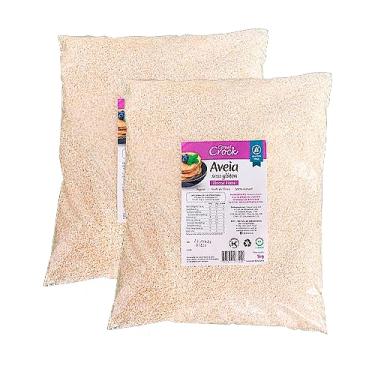 Imagem de Kit 2X: Aveia em Flocos Finos Sem Glúten Leve Croc 1kg