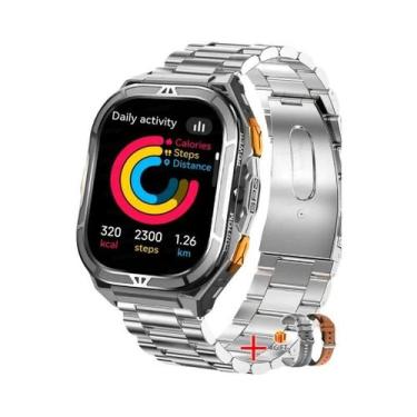 Imagem de Relógio Inteligente Militar Masculino 10ATM À Prova D'Água Com GPS TAN