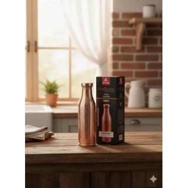 Imagem de Attro - Vedic-Aarogyam Back To the Roots -1000 ml (1L)-Garrafa de água de cobre sem juntas (escultura)