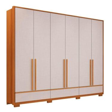 Imagem de Guarda-roupa Nt 6035 Freijo Com Off White - Notavel