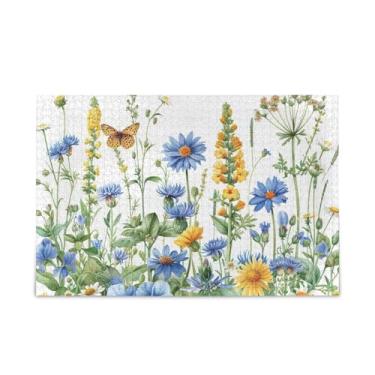 Imagem de WELLDAY Quebra-cabeça flores silvestres 500 peças grande jogo de arte para adultos adolescentes