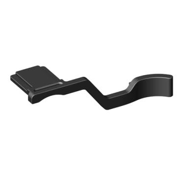 Imagem de Botão de polegar de metal compatível com câmera Fujifilm Fuji X-T50, alça de polegar com tampa de suporte de sapata, alça de dedo, extensão de aperto de polegar