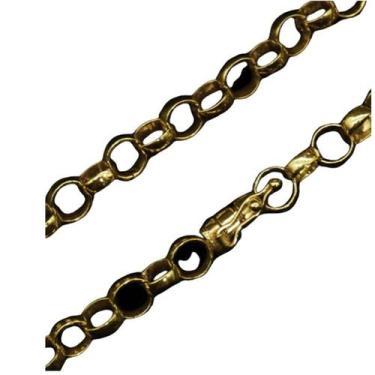Imagem de Cordão Corrente Elo Português 8mm Não descasca - A.R Variedades MT