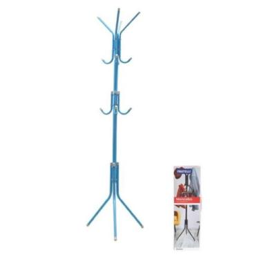 Imagem de Cabideiro Mancebo 8 Ganchos De Chão Azul Menino Fratelli