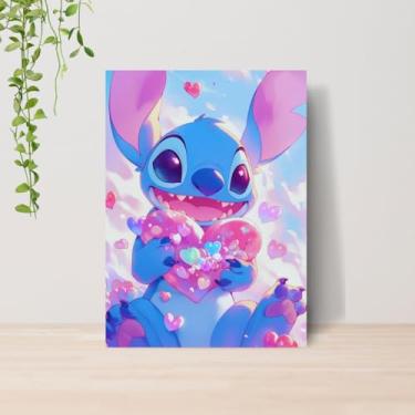 Imagem de Genérico, Quadro Lilo e Stitch Infantil A4 | Placa MDF 06