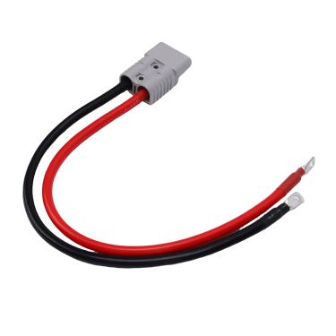 Imagem de HEEPDD Cabo de Alimentação de Guincho 4AWG 175A Fio de Silicone Com Conector Anderson, Peças e Acessórios de Energia Solar e Eólica Com Conector Anderson, Cabo de Bateria de Alta Corrente para