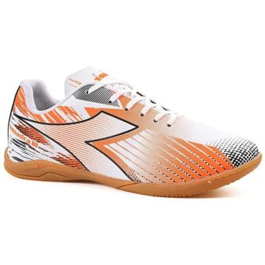 Imagem de Chuteira Infantil Diadora Squadra III Futsal Branco-Unissex