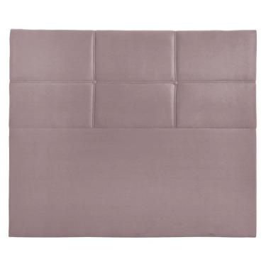Imagem de Cabeceira Estofada Milena 1,95 Veludo Shop Das Cabeceiras Rose