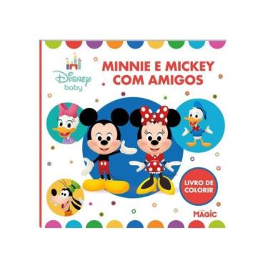 Imagem de Minnie E Mickey Com Seus Amigos - Para Colorir