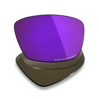 Imagem de Mryok Lentes de substituição ultra polarizadas compatíveis com óculos de sol Spy Optic Cyrus, HD Polarized, proteção UV, resistente a impactos e ajuste perfeito - Roxo plasma