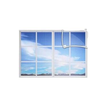 Imagem de Tela Mosquiteira de Poliéster, 125x225cm, Proteção contra Insetos para Janelas e Portas