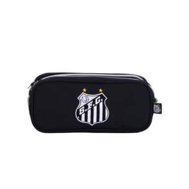 Imagem de Estojo Penal Esportivo Time Santos Duplo Original 16625 - Xeryus