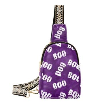 Imagem de CEBUGI Boo Bolsa tiracolo feminina pequena de couro, pochete transversal para trilhas, viagens ao ar livre