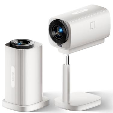 Imagem de Mini Projetor Inteligente PortáTil Com CorreçãO AutomáTica De DistorçãO Trapezoidal(White (Ba-TY213))