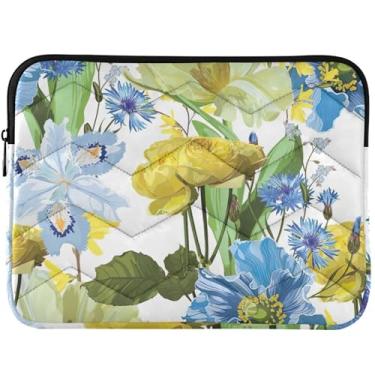 Imagem de Capa protetora para notebook com flores de primavera em aquarela universal de 13 a 14 polegadas linda capa protetora para laptop para MacBook Pro 13 polegadas