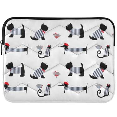 Imagem de Capa protetora para laptop Dachshund Fashion Dogs Terrier acolchoada para MacBook 13 polegadas capa protetora para notebook universal 13-14 polegadas