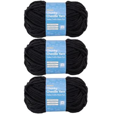 Imagem de Etcokei Fio de chenille tamanho 6, fio de chenille grosso super macio para crochê e tricô, perfeito para amigurumi, cobertores, cachecóis, fios de bebê, decoração de casa faça você mesmo, perfeito