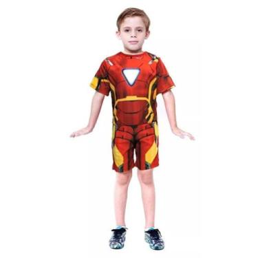 Imagem de Fantasia Homem De Ferro Sem Mascara Super Heróis - Fantasia Brás, G- 6
