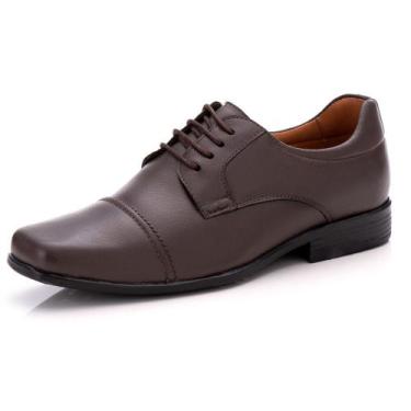Imagem de Sapato Masculino Social Comfort Café Couro DIfranca - 021, 40