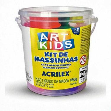 Imagem de Massa para Modelar Kit De Massinhas com Moldes 150g - Acrilex