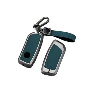 Imagem de Liga de zinco caso chave do carro capa compatível com bmw x1 u11 g70 7 série i7 x7 g07 lci ix i20 g09 xm u06 g81 m3 2023-2024 anti-risco(Rope Buckle-green)