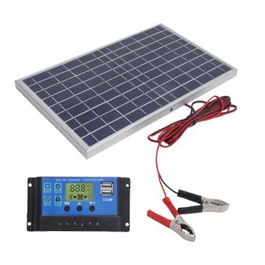 Imagem de SPYMINNPOO Painel Solar Portátil à Prova D'água 10W 12V Combinação de Controlador de Carregamento de Alta Eficiência para Viagens