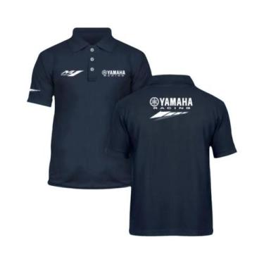 Imagem de Camisa Polo Masculina De Algodão Respirável Yamaha Verão 2025 Com Embl