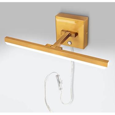 Imagem de MantoLite Luminárias de banheiro sobre espelho, luzes de imagem LED para parede regulável para banheiro Vanity Light 38.1 cm Arandelas de parede de armário com braço ajustável, lâmpada de leitura de